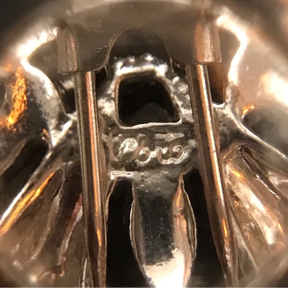 CORO Art Deco Brooch Fur Clip Signed. Rhinestones - Picture 4 of 6